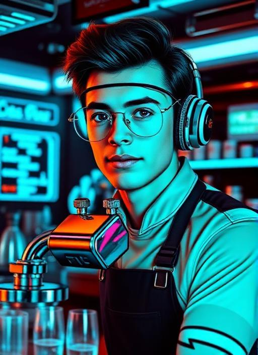 Sci-Fi Barista example result